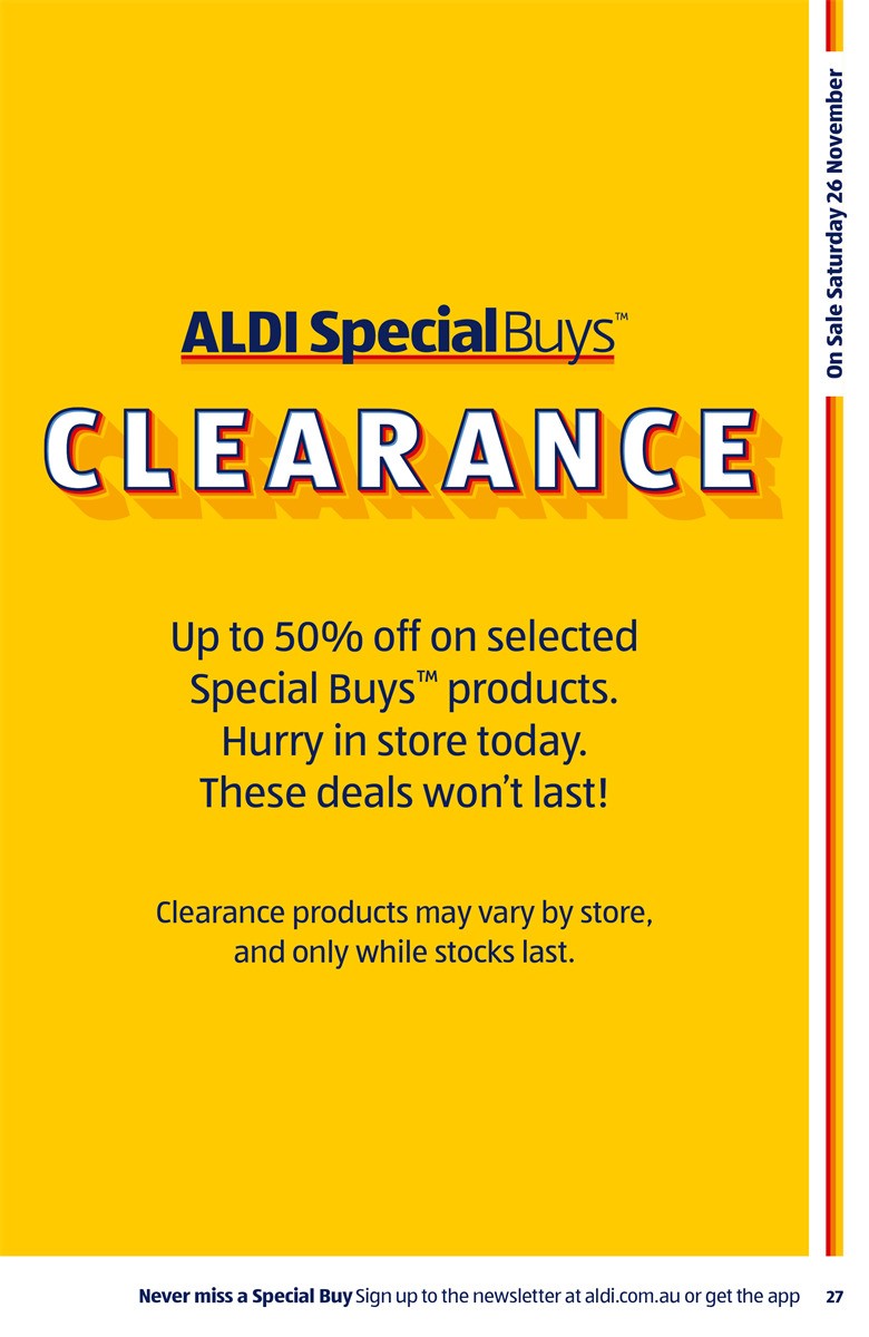 ALDI Catalogues from 23 November