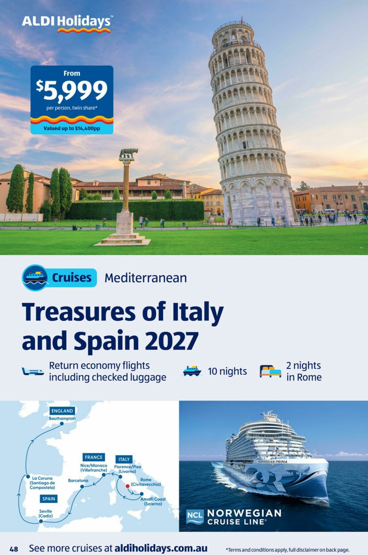 ALDI Holidays Catalogues from 10 November