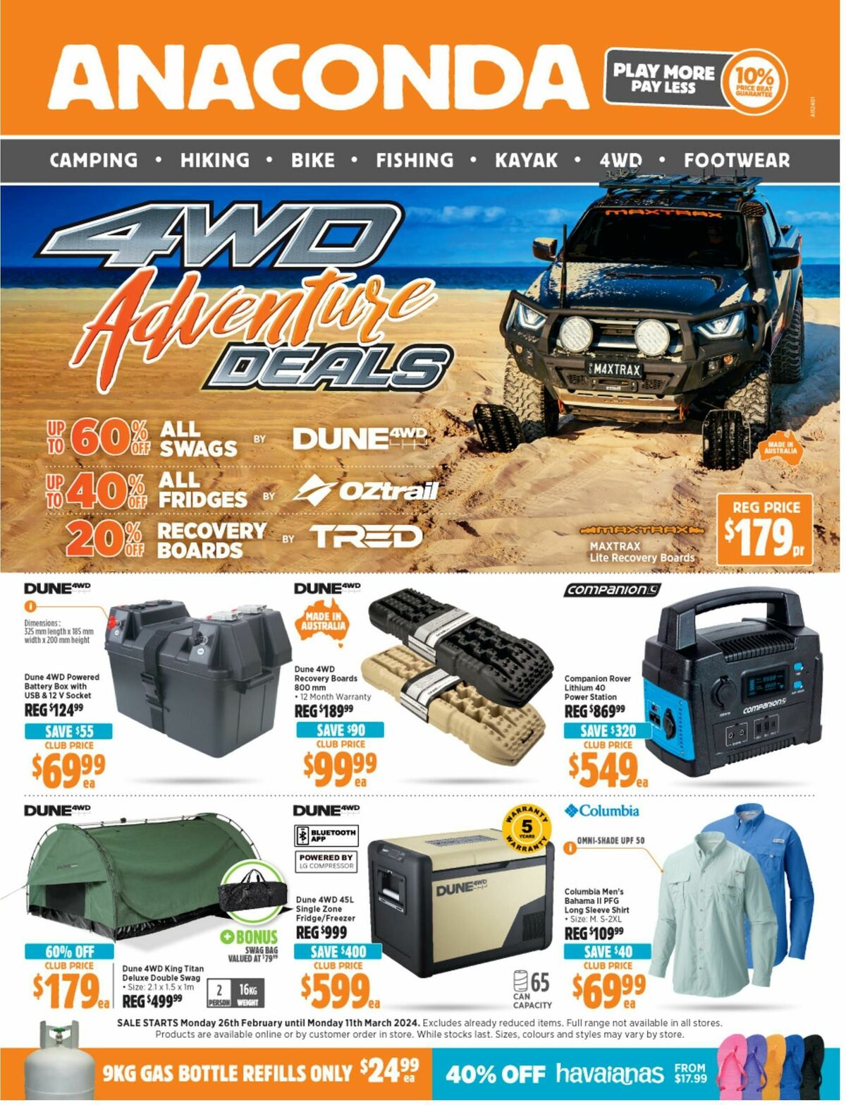 Anaconda Catalogues from 26 February