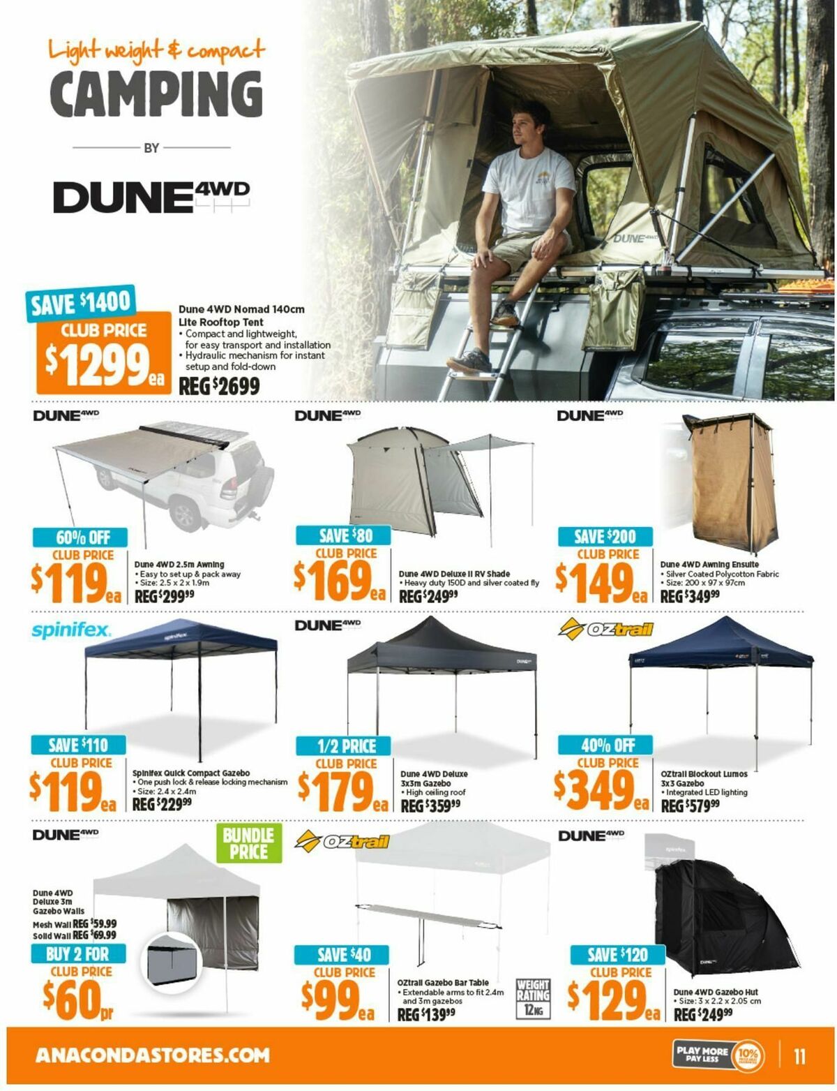 Anaconda Catalogues from 21 October