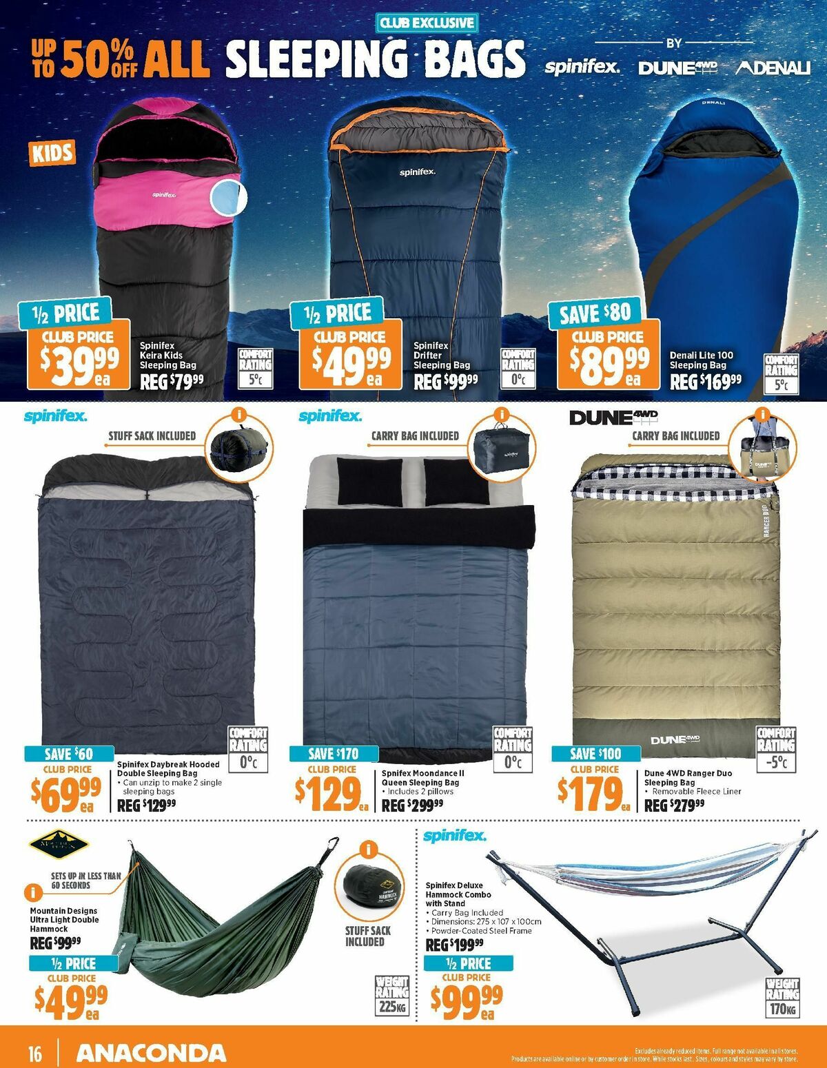 Anaconda Catalogues from 3 December