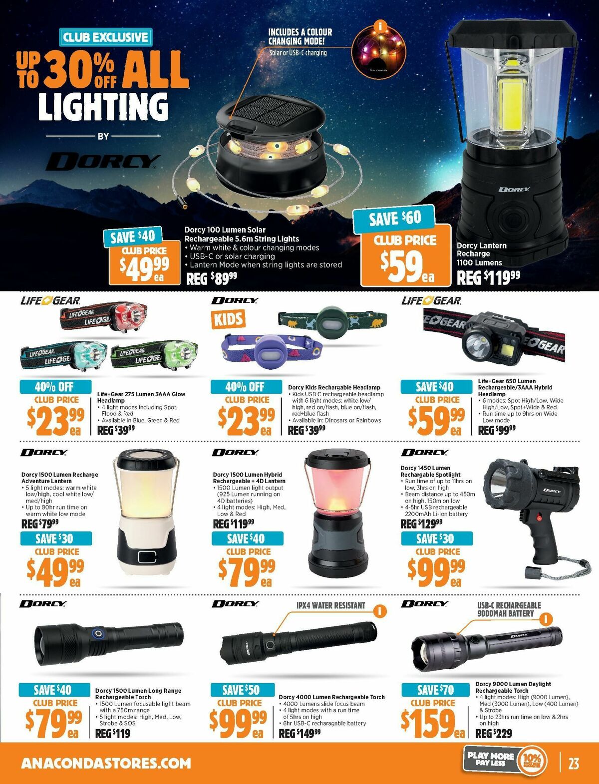 Anaconda Catalogues from 3 December