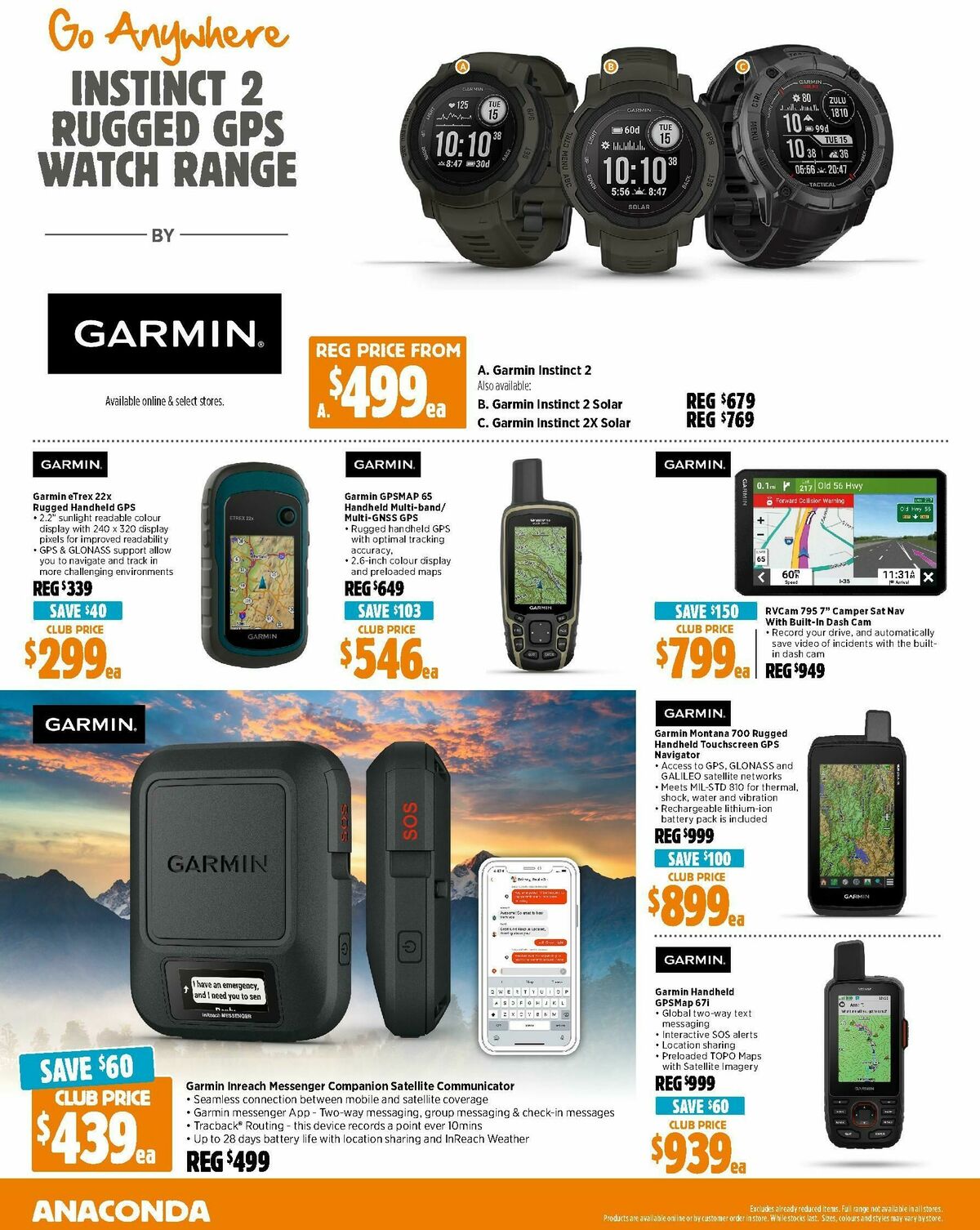 Anaconda Catalogues from 17 March