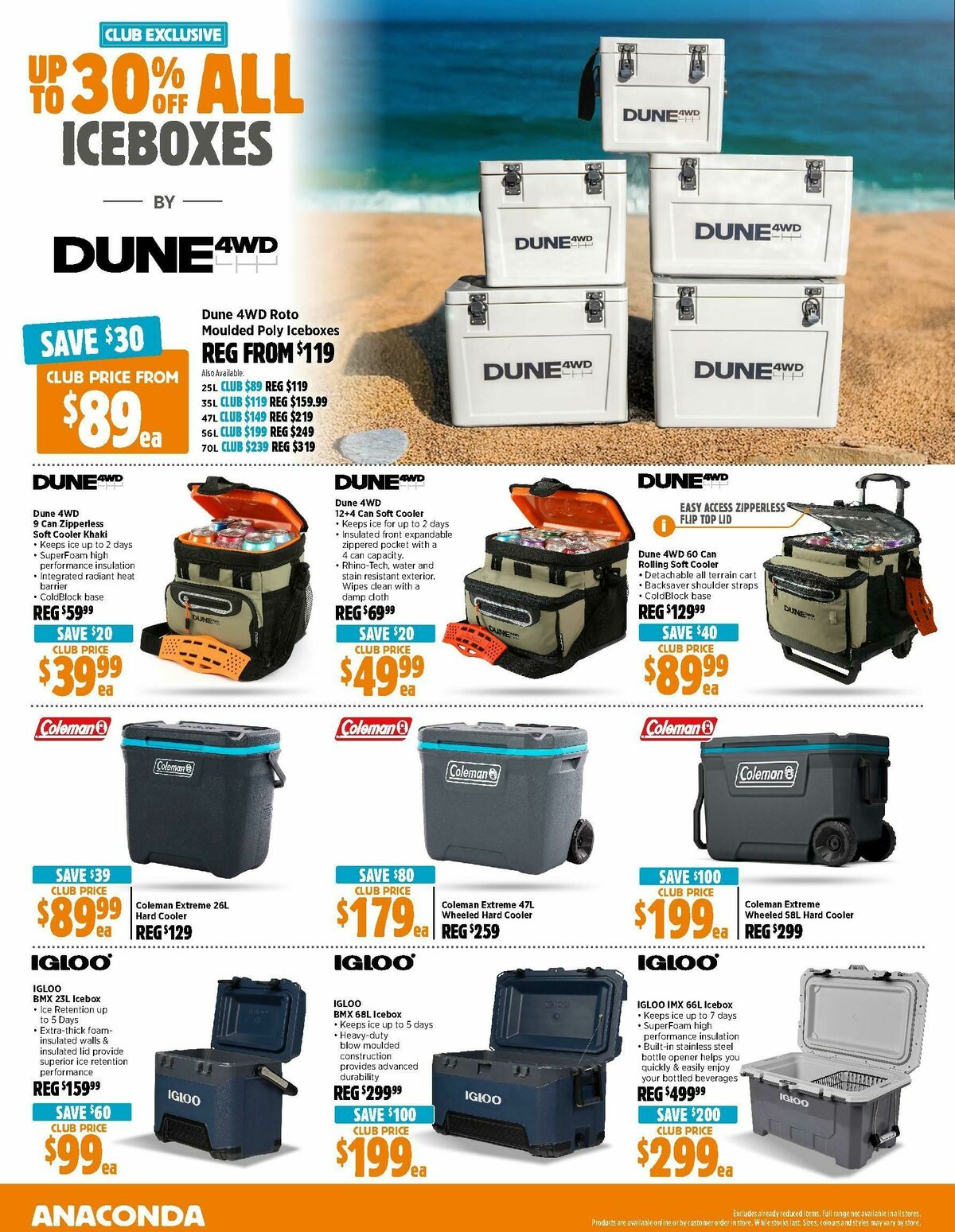 Anaconda Catalogues from 17 March