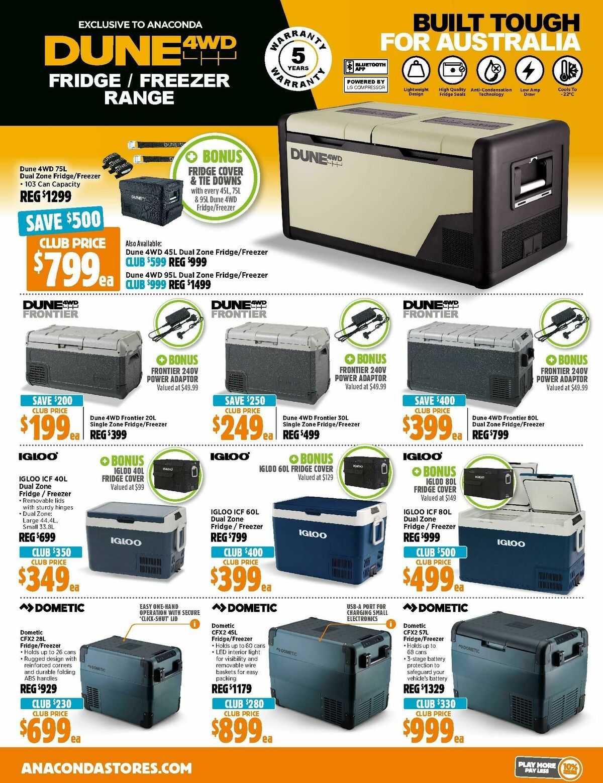 Anaconda Catalogues from 17 March