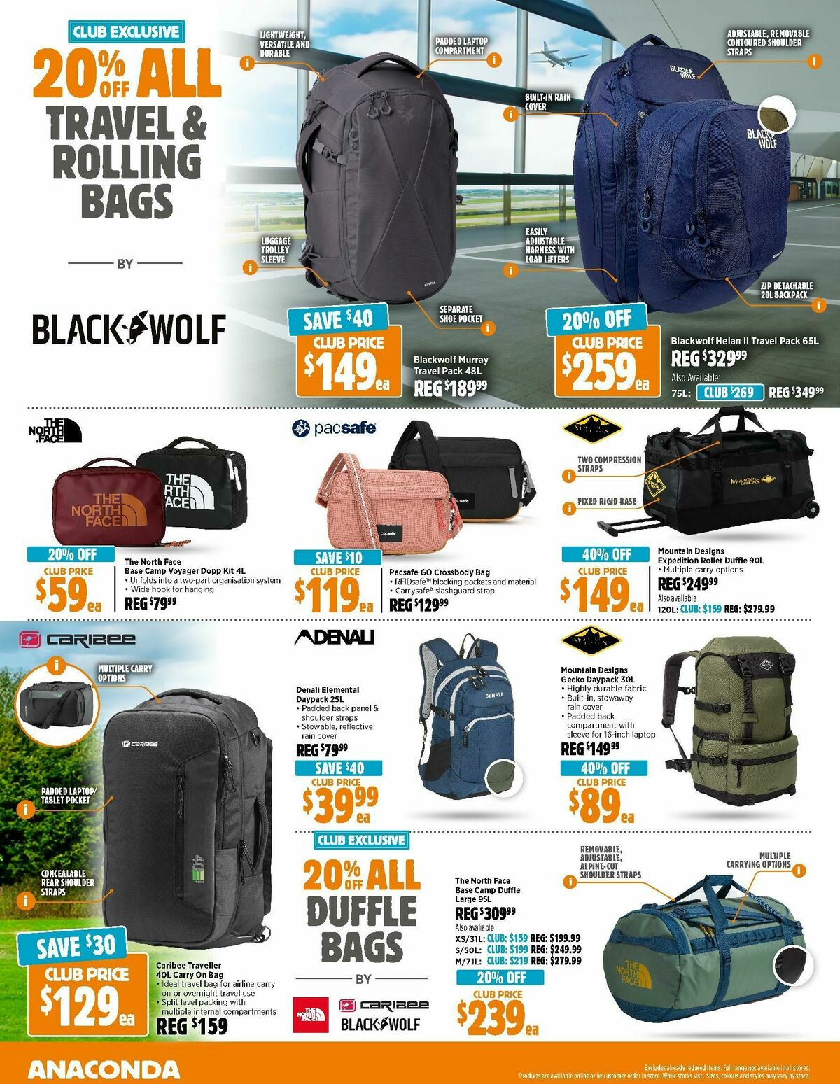 Anaconda Catalogues from 17 March