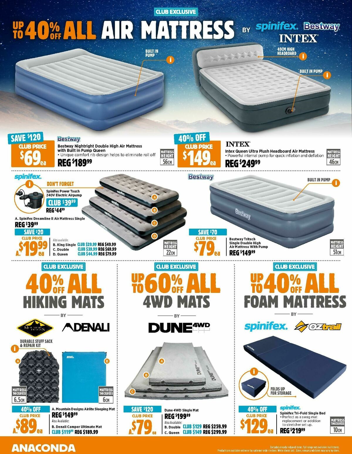 Anaconda Catalogues from 17 March