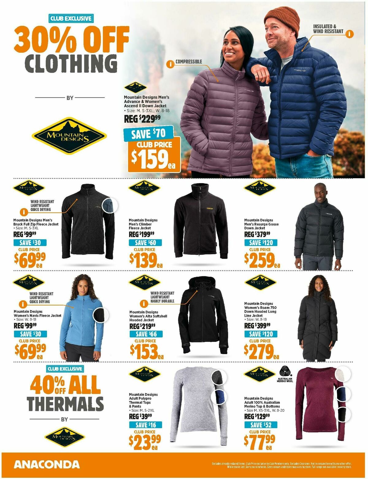 Anaconda Catalogues from 28 April