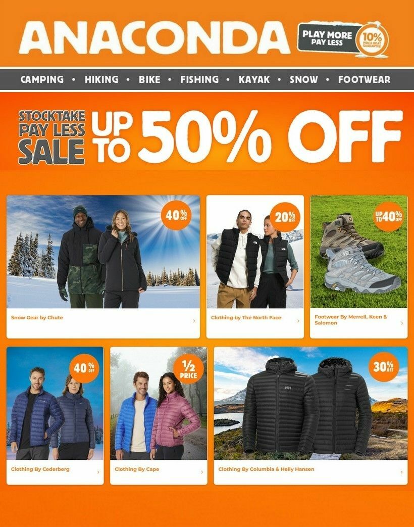 Anaconda Catalogues from 27 June