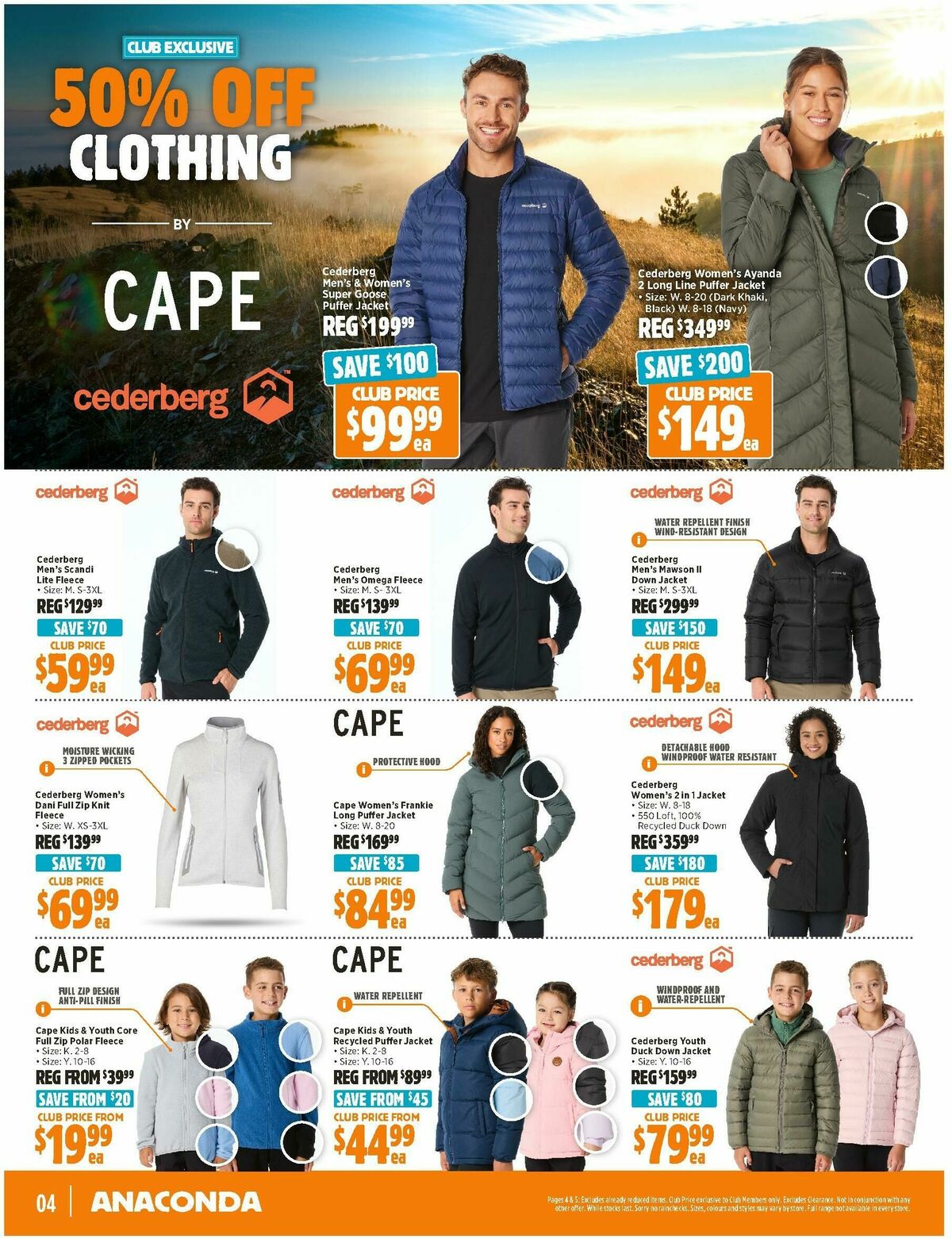 Anaconda Catalogues from 7 July