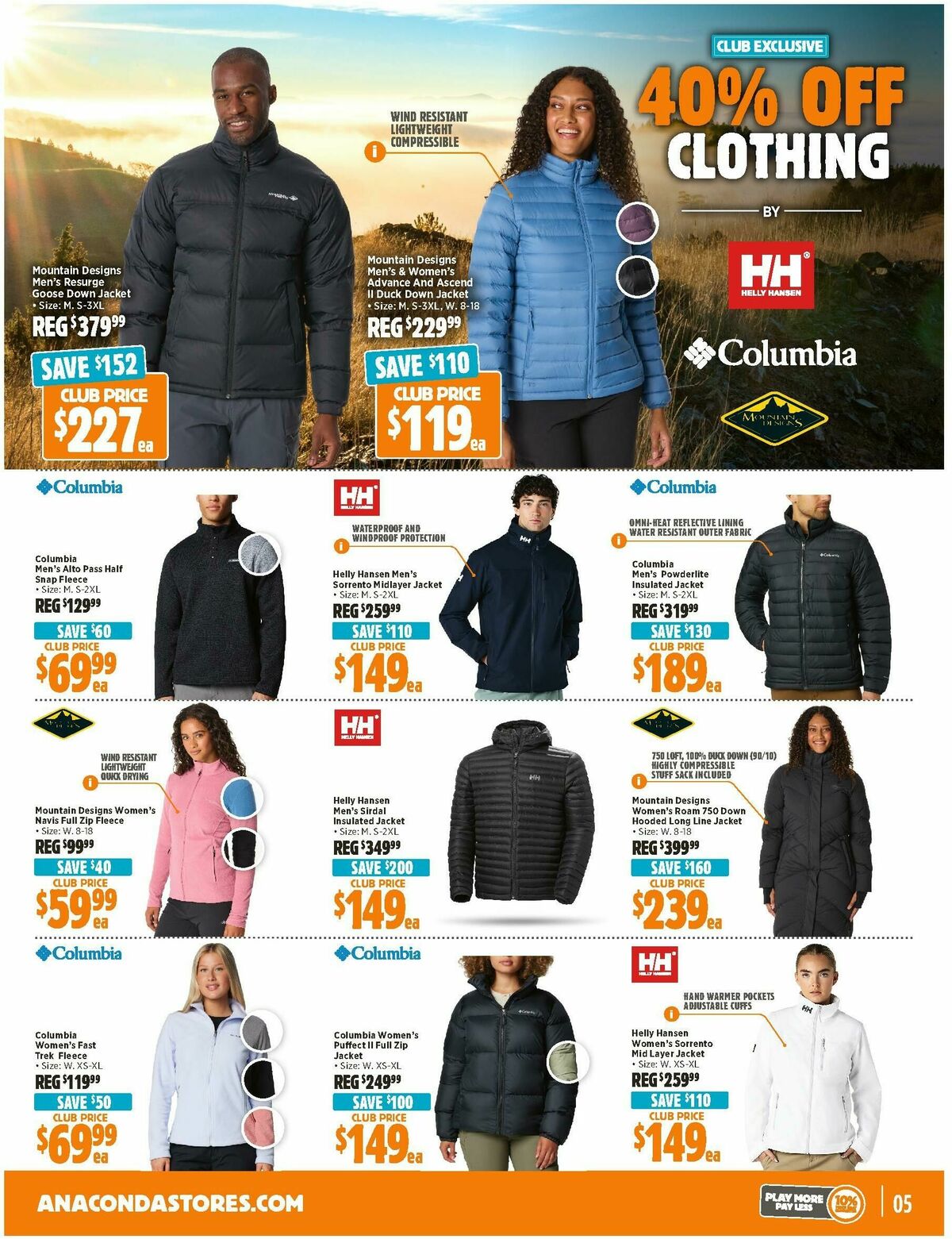 Anaconda Catalogues from 7 July