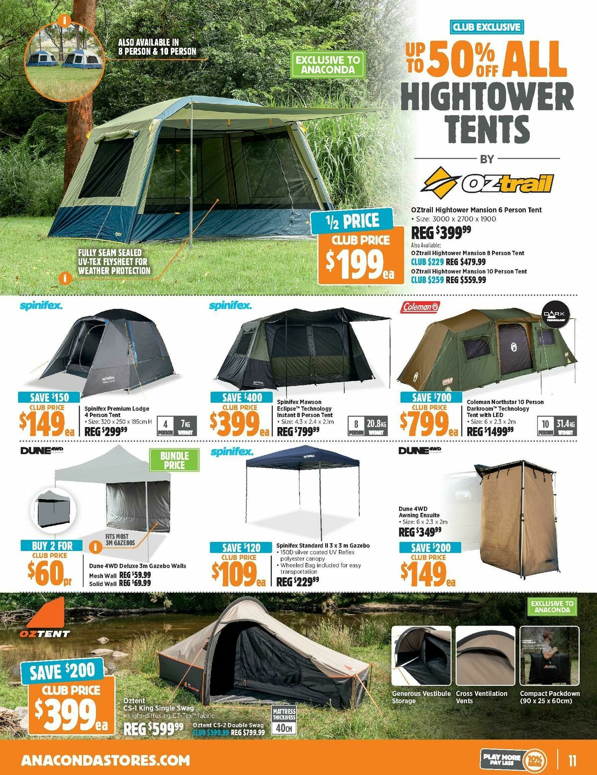 Anaconda Catalogues from 11 August