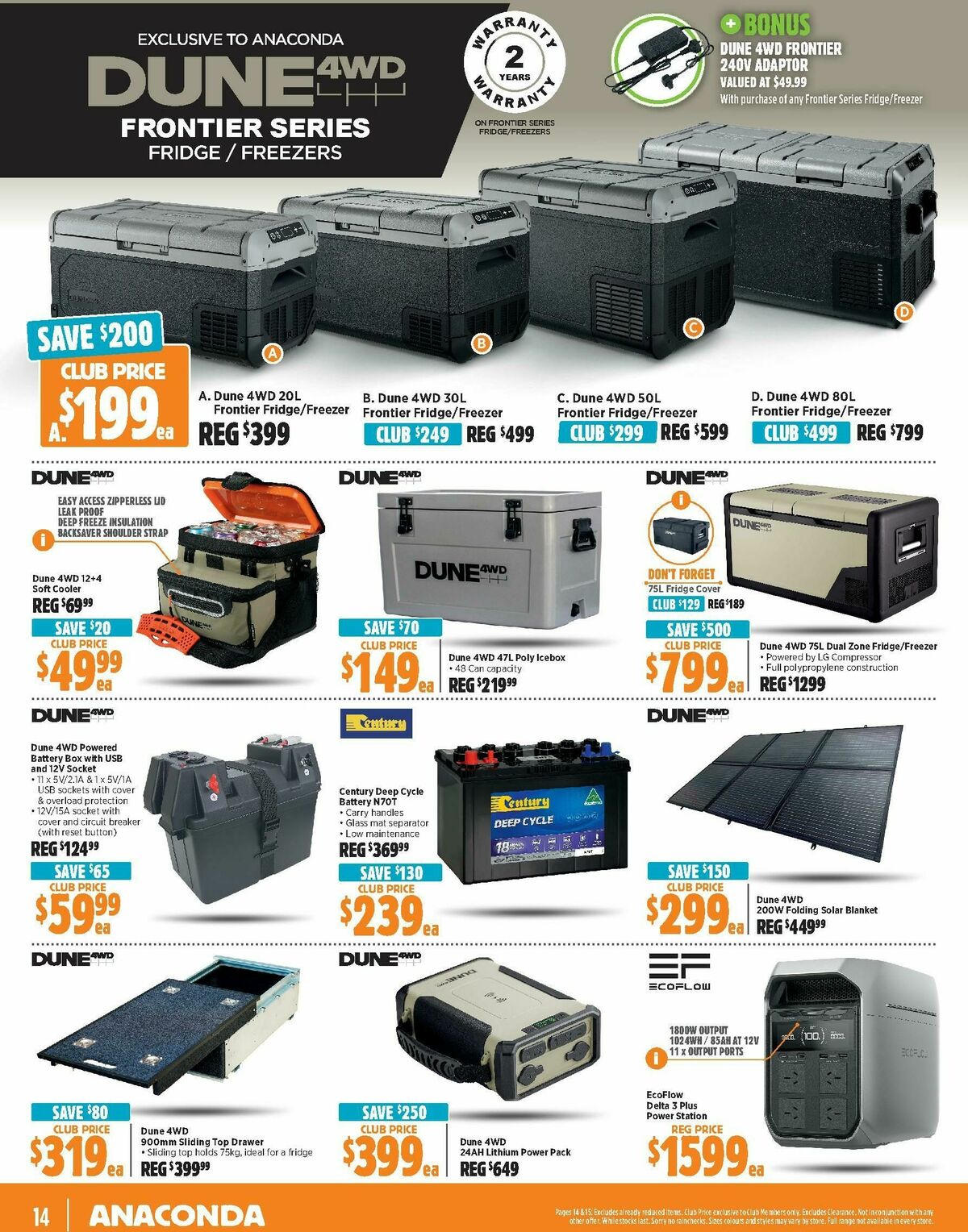 Anaconda Catalogues from 11 August