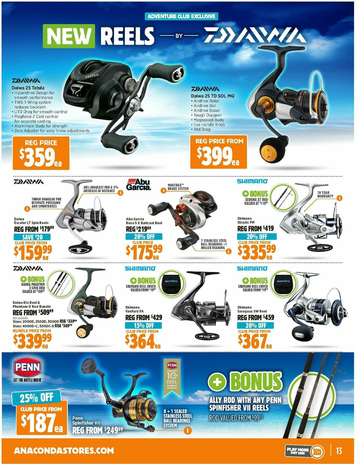 Anaconda Catalogues from 8 September