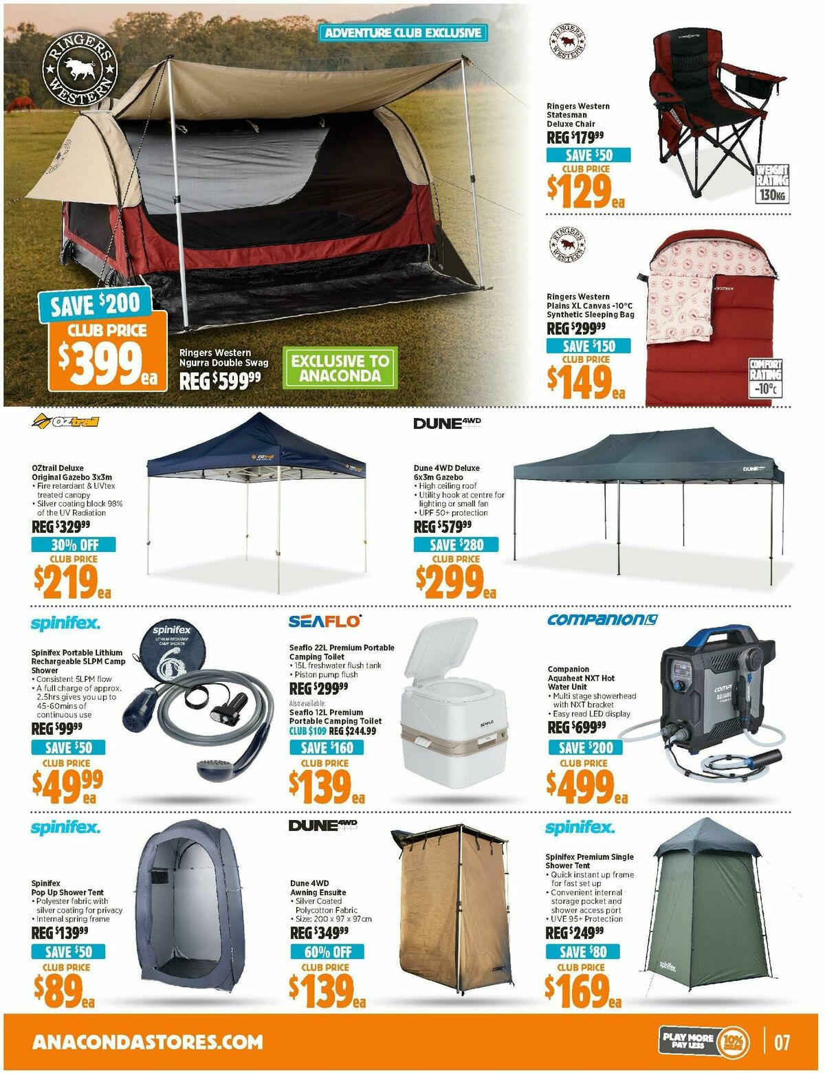 Anaconda Catalogues from 8 September