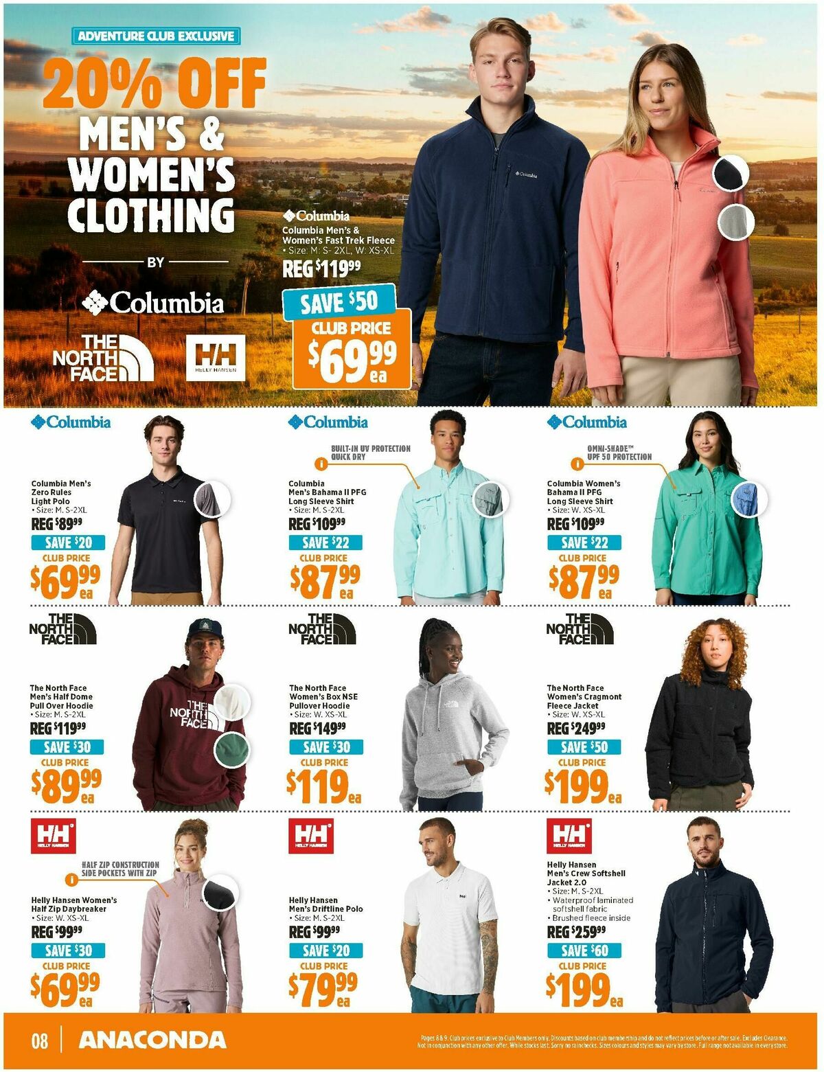 Anaconda Catalogues from 8 September