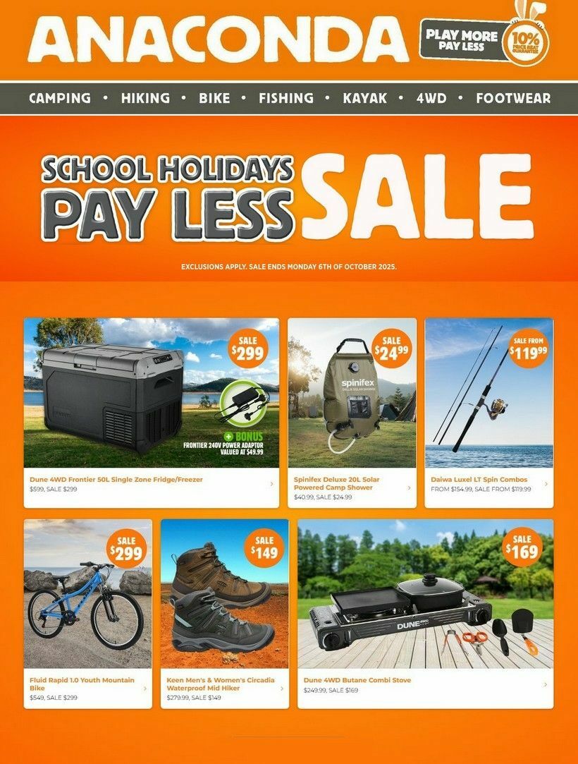 Anaconda Catalogues from 24 September