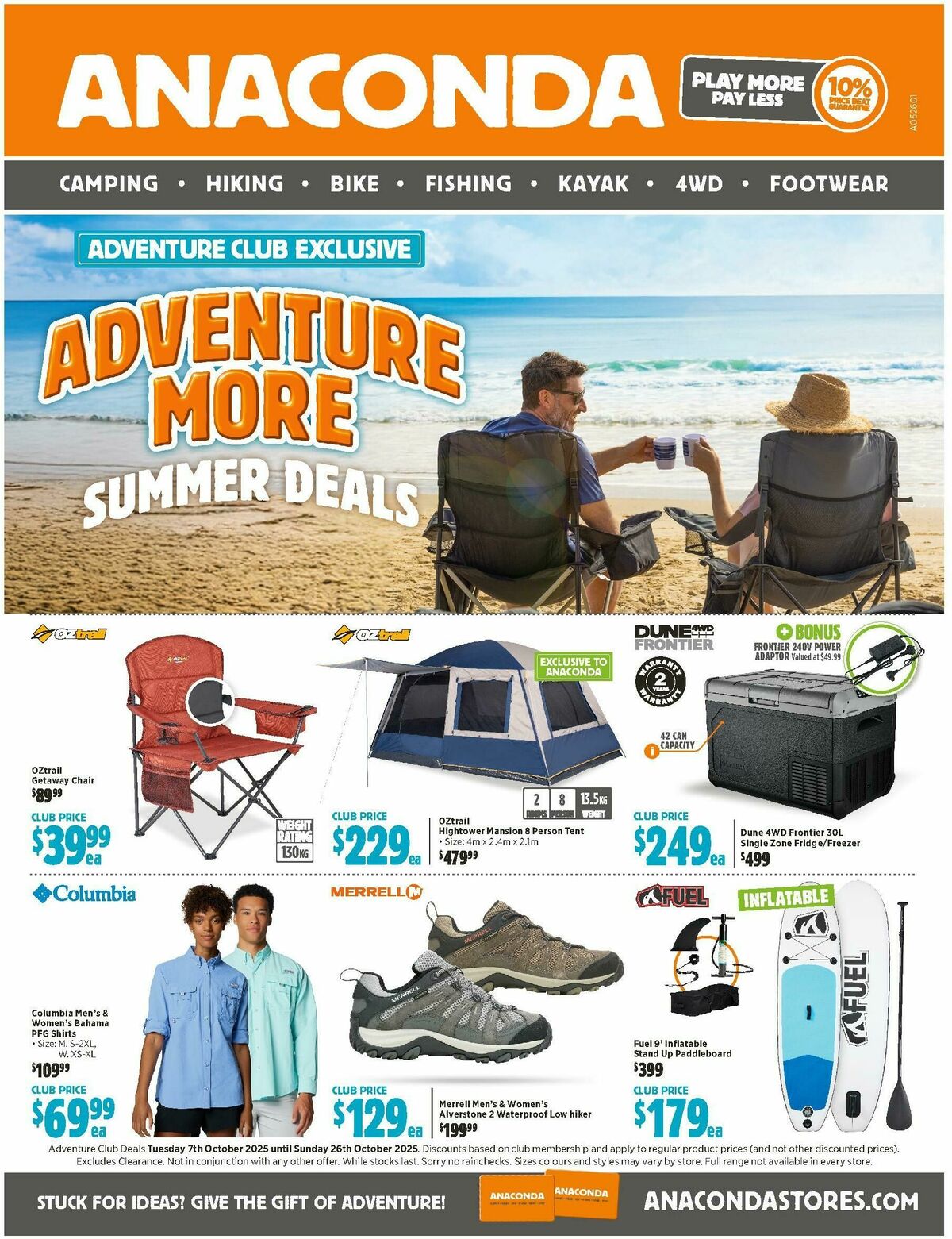 Anaconda Catalogues from 7 October