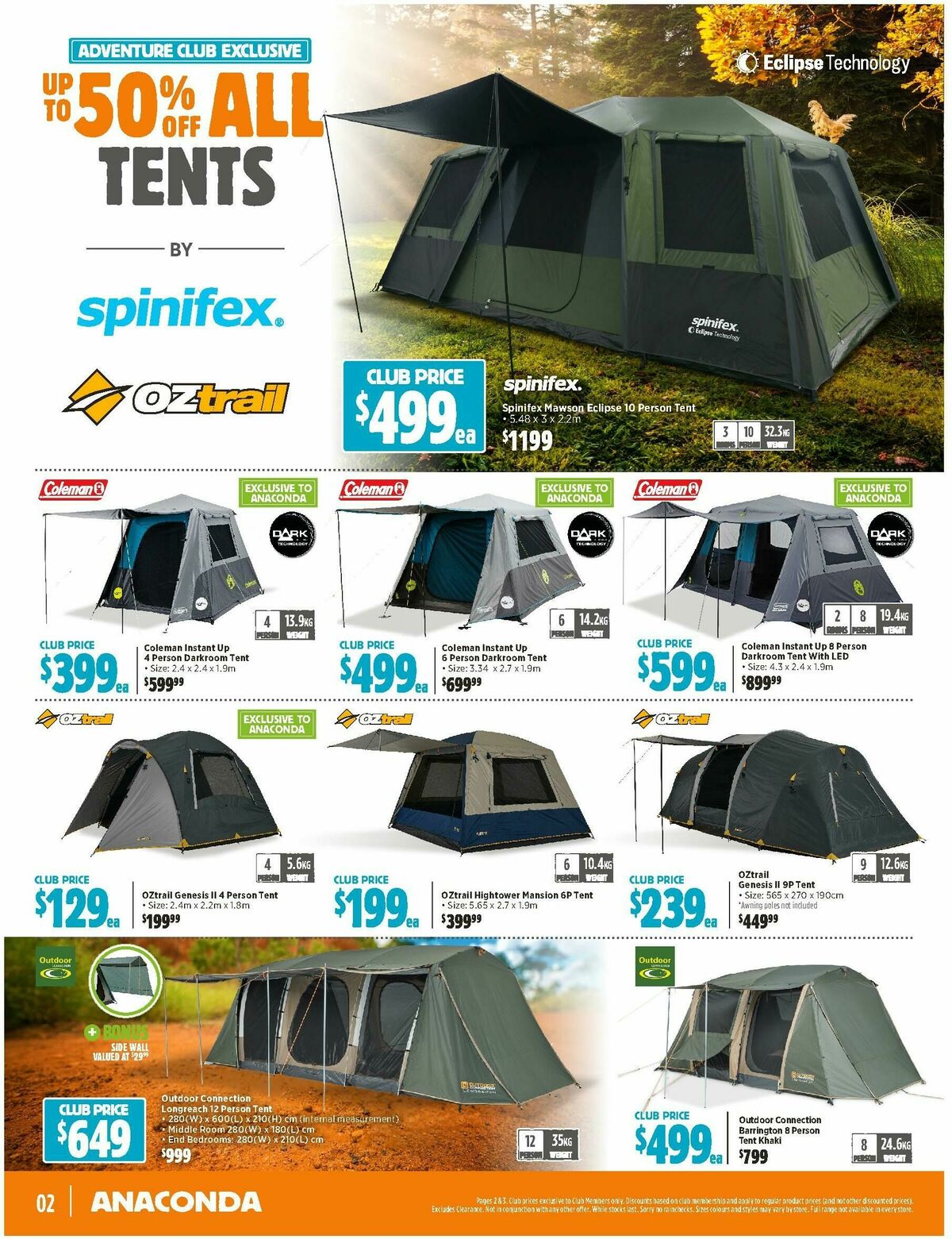 Anaconda Catalogues from 7 October