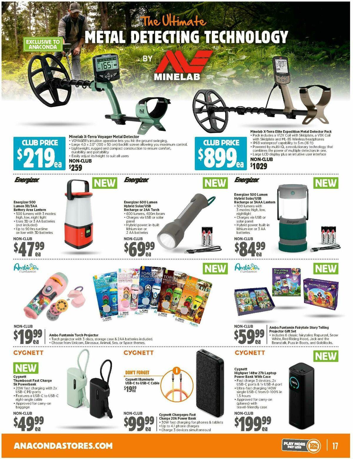 Anaconda Catalogues from 27 October