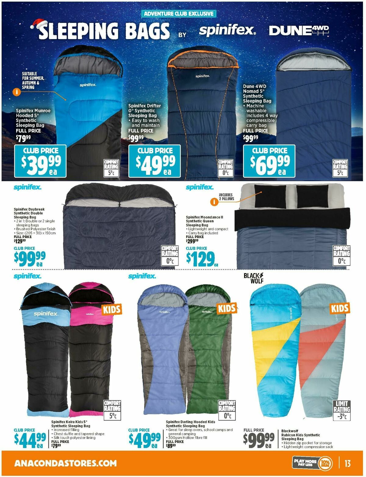 Anaconda Catalogues from 3 December