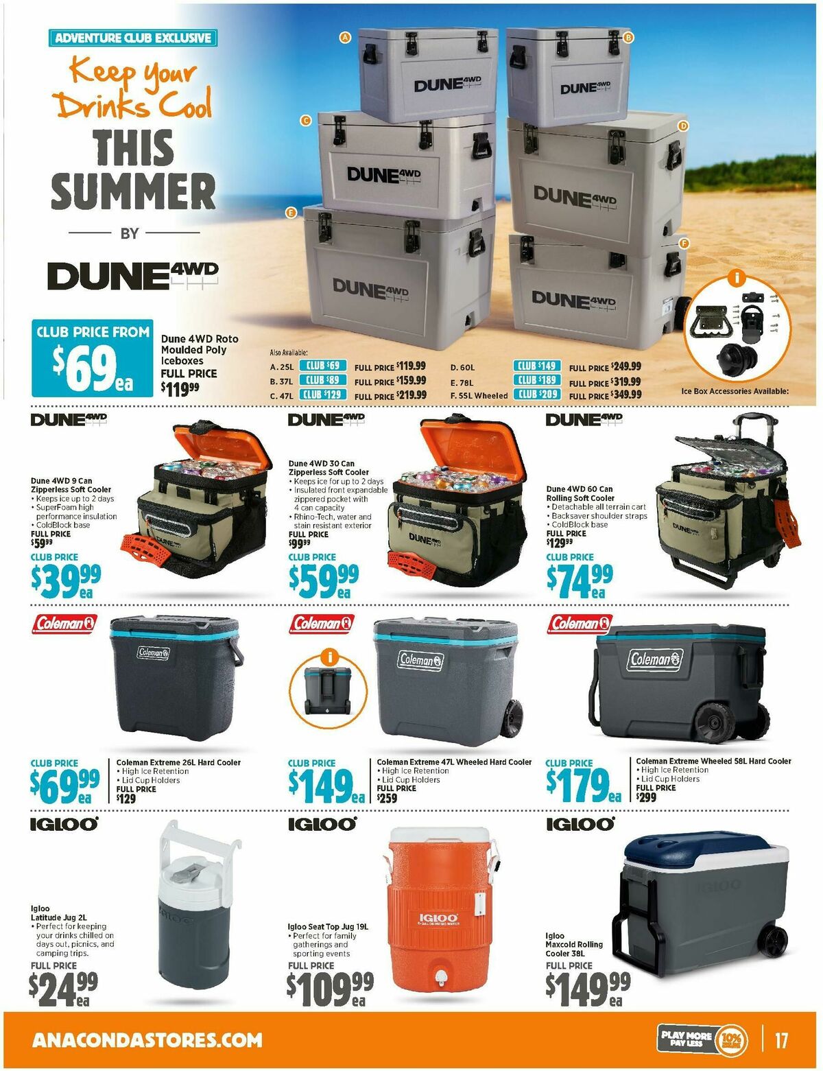 Anaconda Catalogues from 3 December