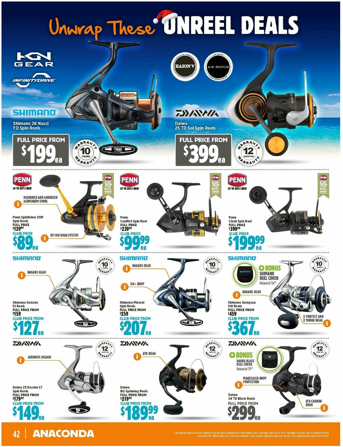 Anaconda Catalogues from 3 December