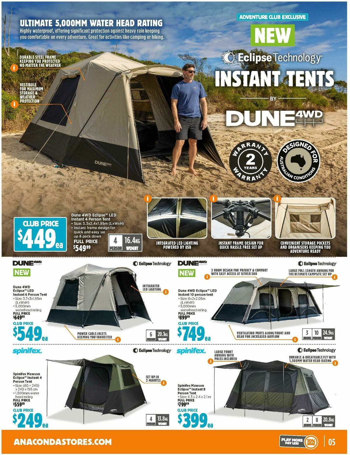 Anaconda Catalogues from 3 December