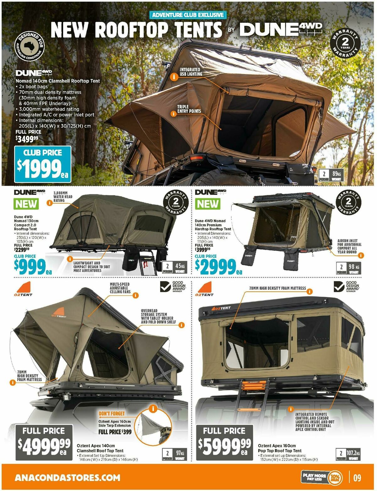 Anaconda Catalogues from 3 December