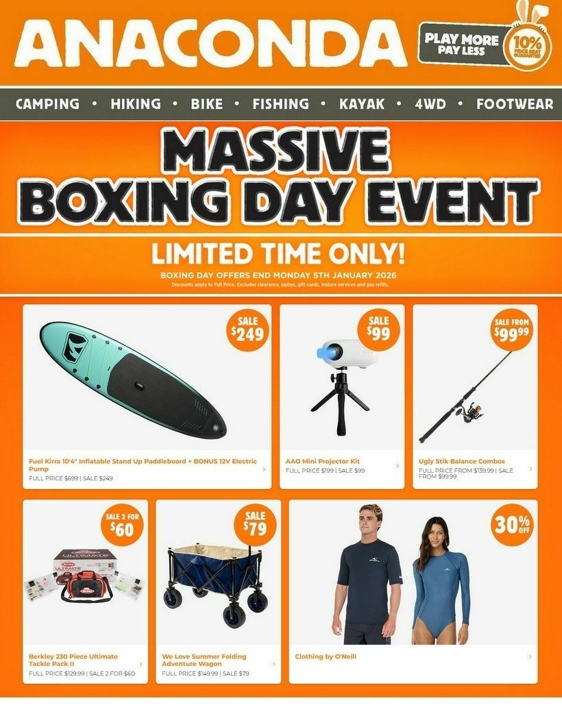 Anaconda Catalogues from 26 December