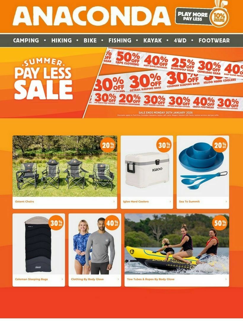 Anaconda Catalogues from 6 January