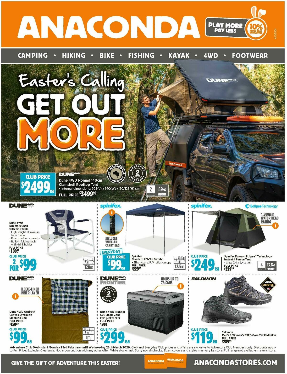 Anaconda Catalogues from 23 February