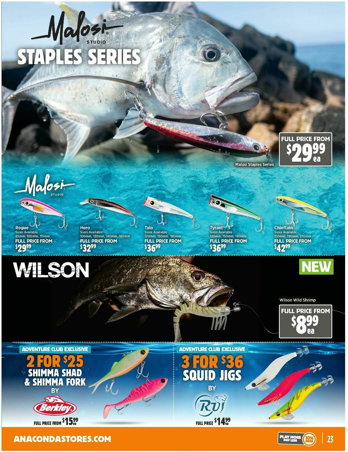 Anaconda Catalogues from 23 February