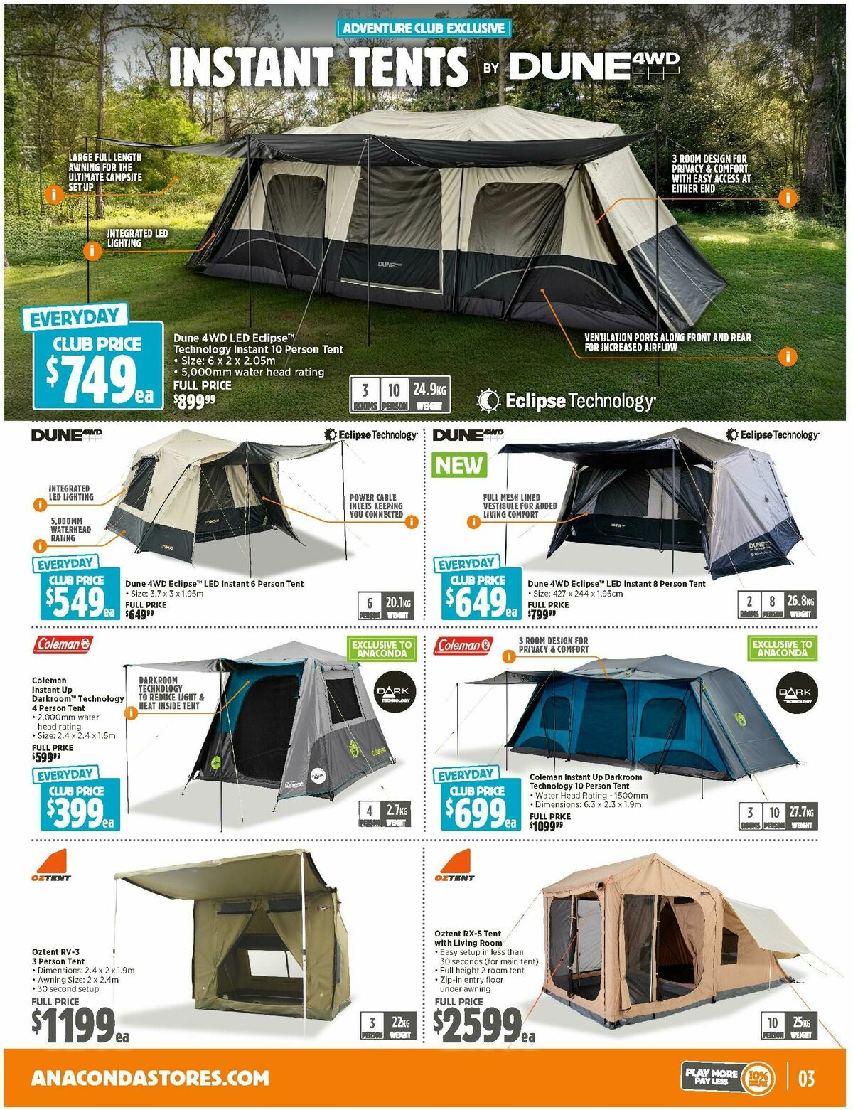 Anaconda Catalogues from 23 February