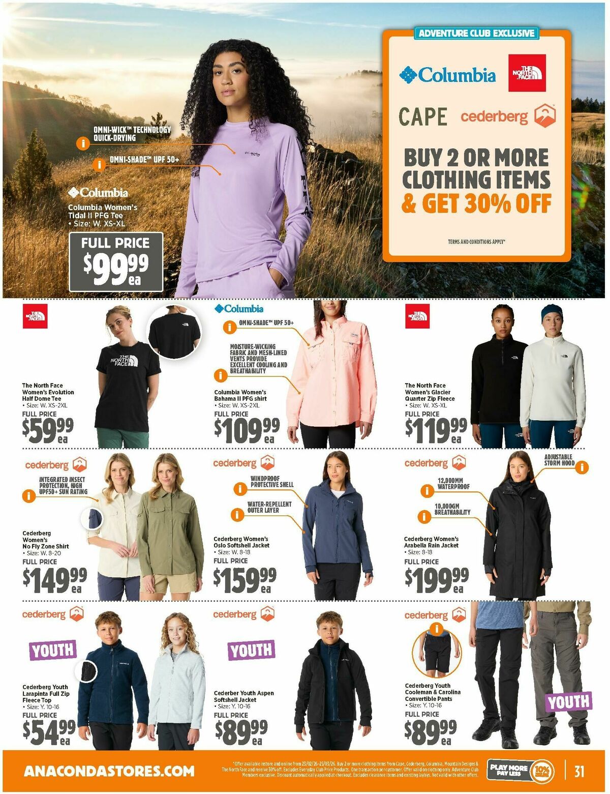 Anaconda Catalogues from 23 February