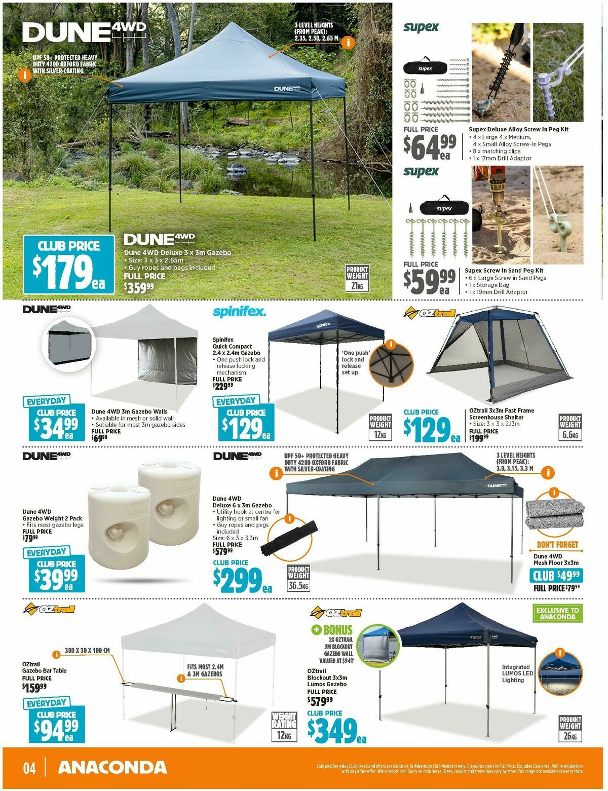 Anaconda Catalogues from 23 February