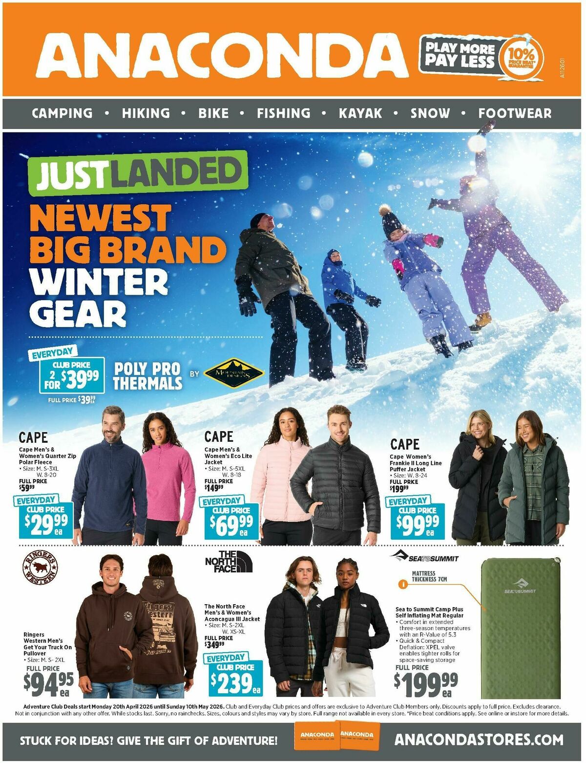 Anaconda Catalogues from 20 April