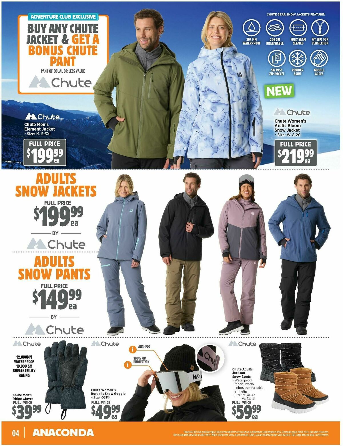 Anaconda Catalogues from 20 April