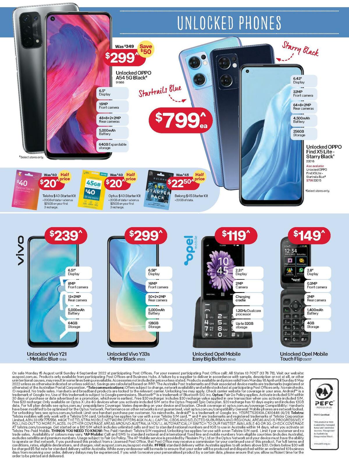 Australia Post Catalogues from 15 August