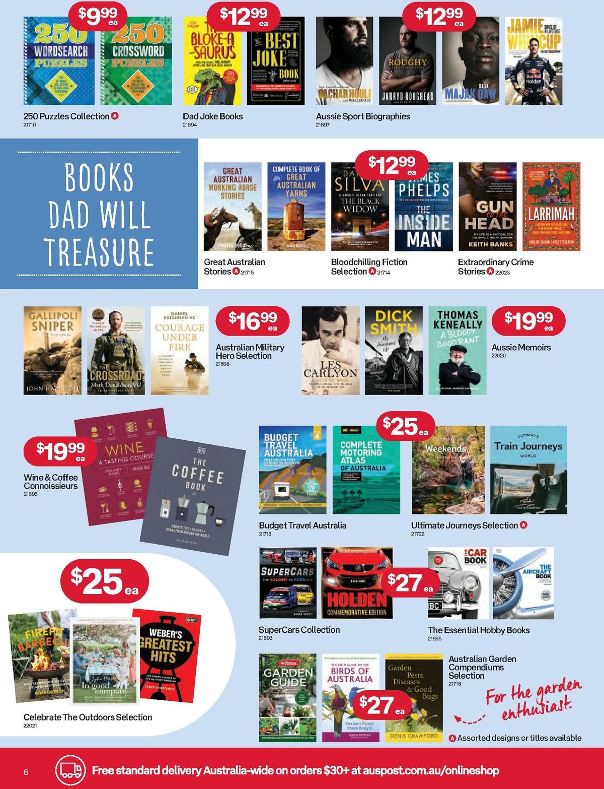 Australia Post Catalogues from 15 August