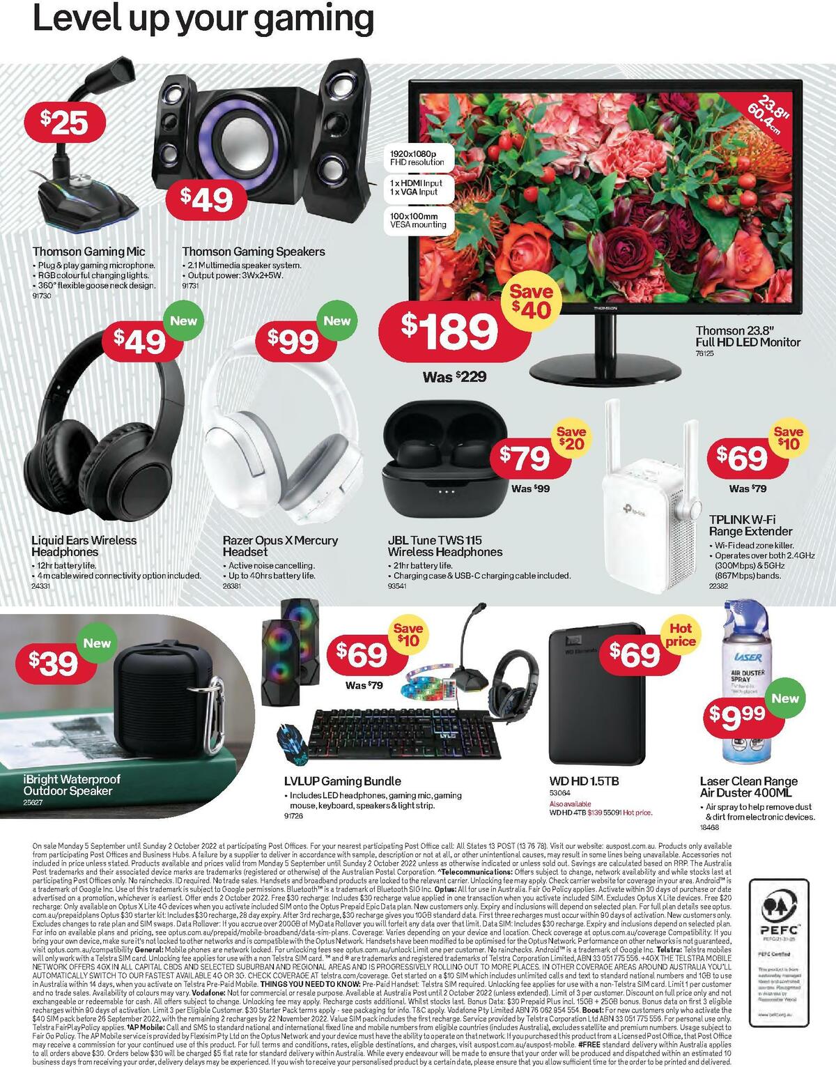 Australia Post Catalogues from 5 September