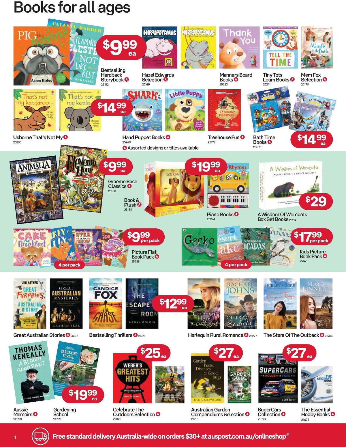 Australia Post Catalogues from 3 October