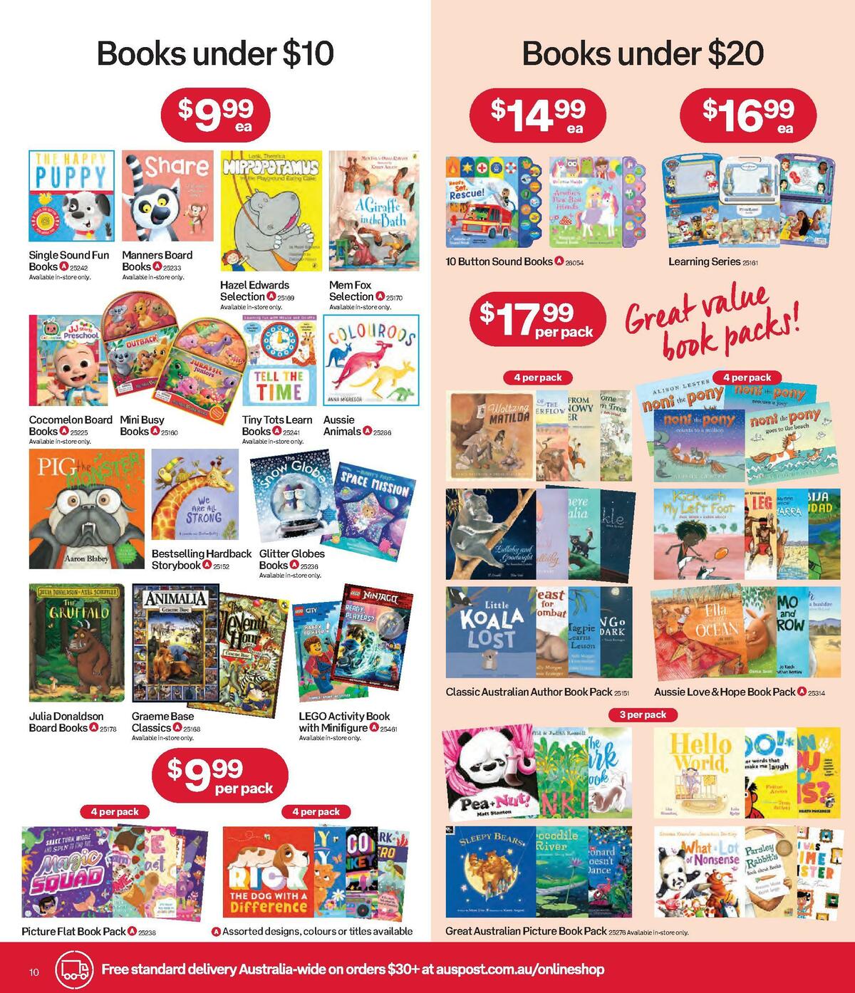 Australia Post Catalogues from 31 October