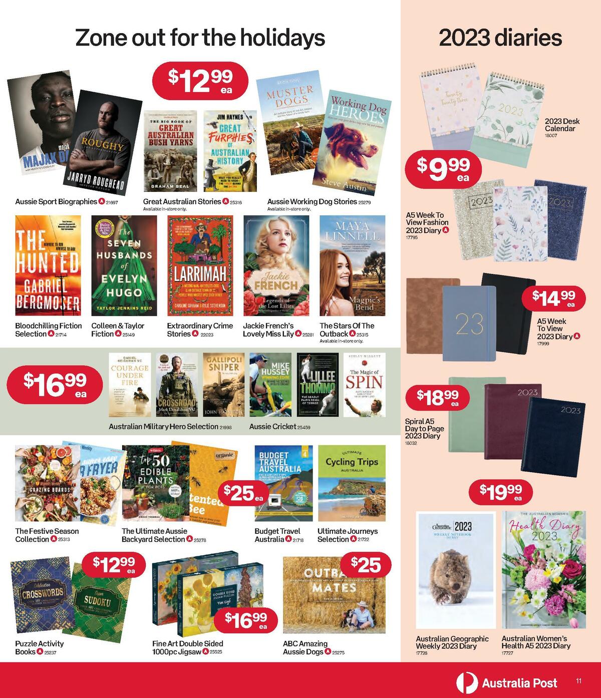 Australia Post Catalogues from 31 October