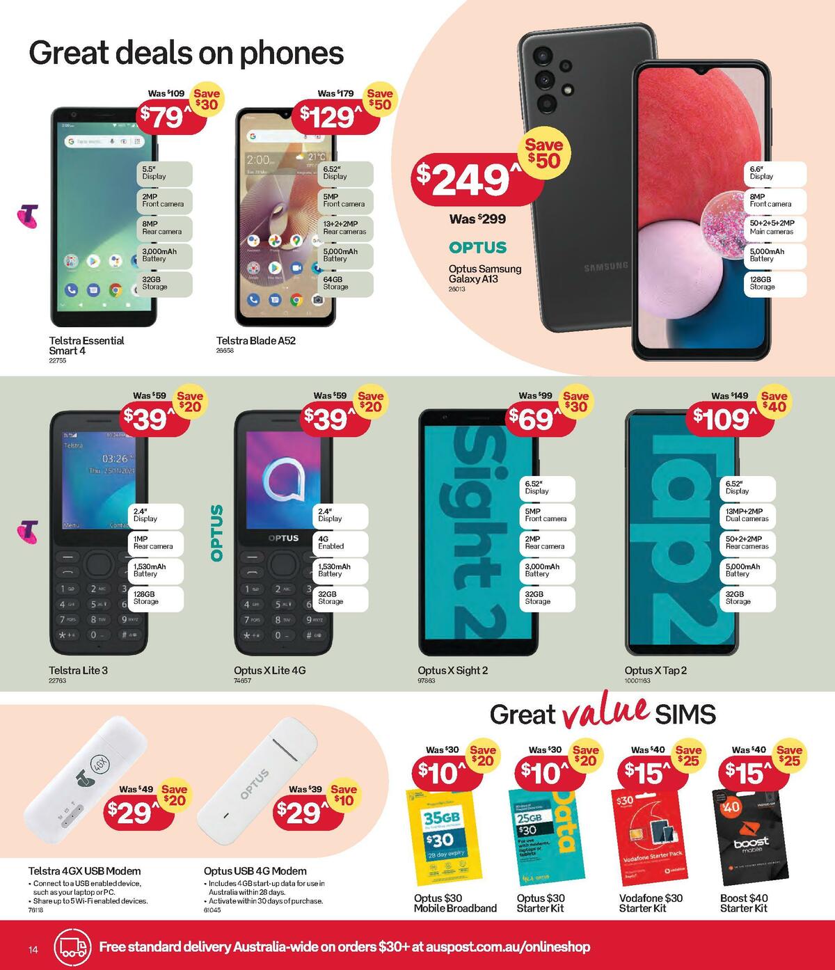 Australia Post Catalogues from 31 October