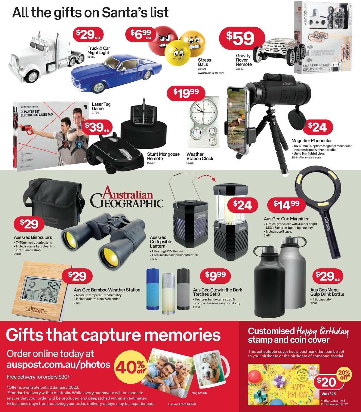 Australia Post Catalogues from 31 October