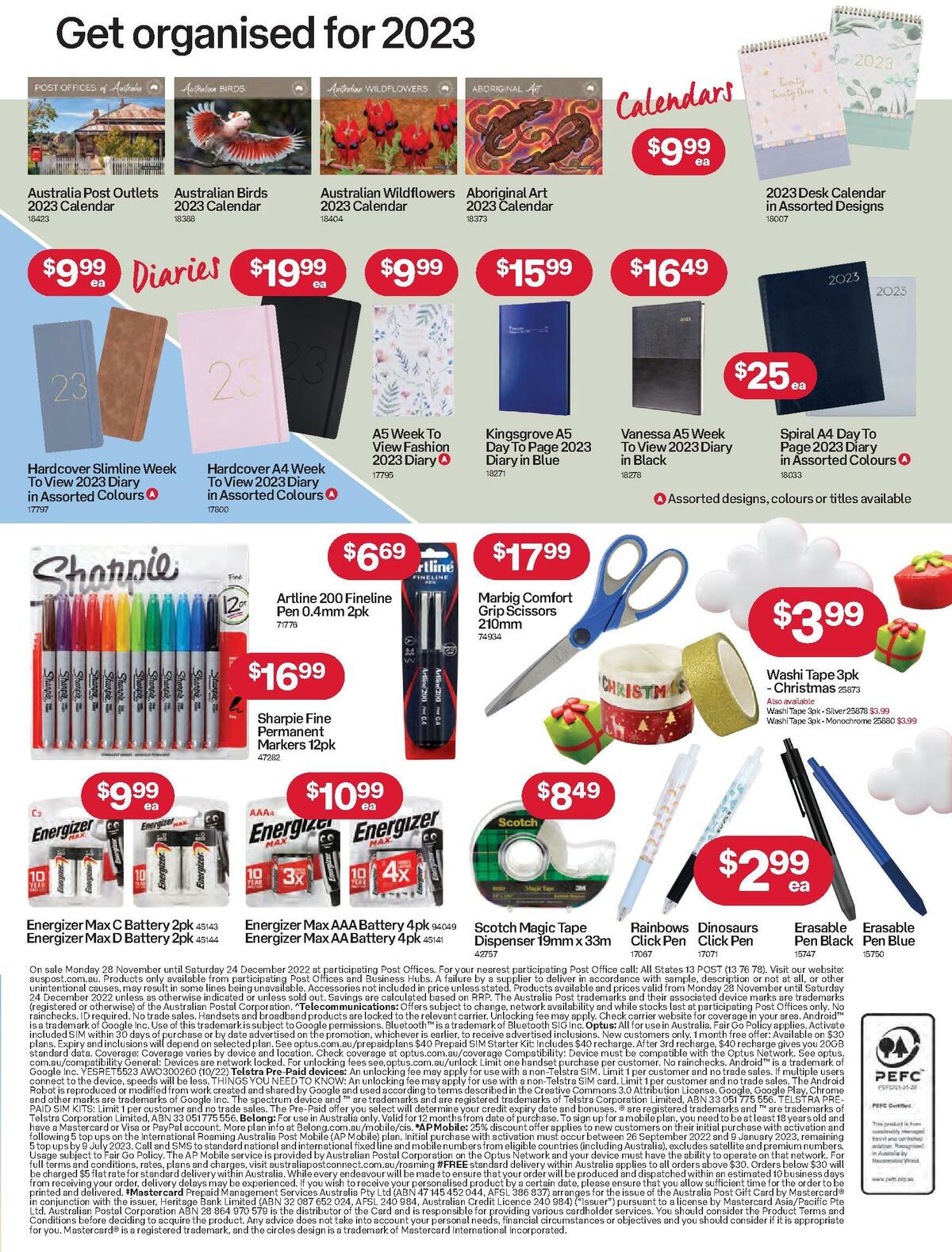 Australia Post Catalogues from 28 November