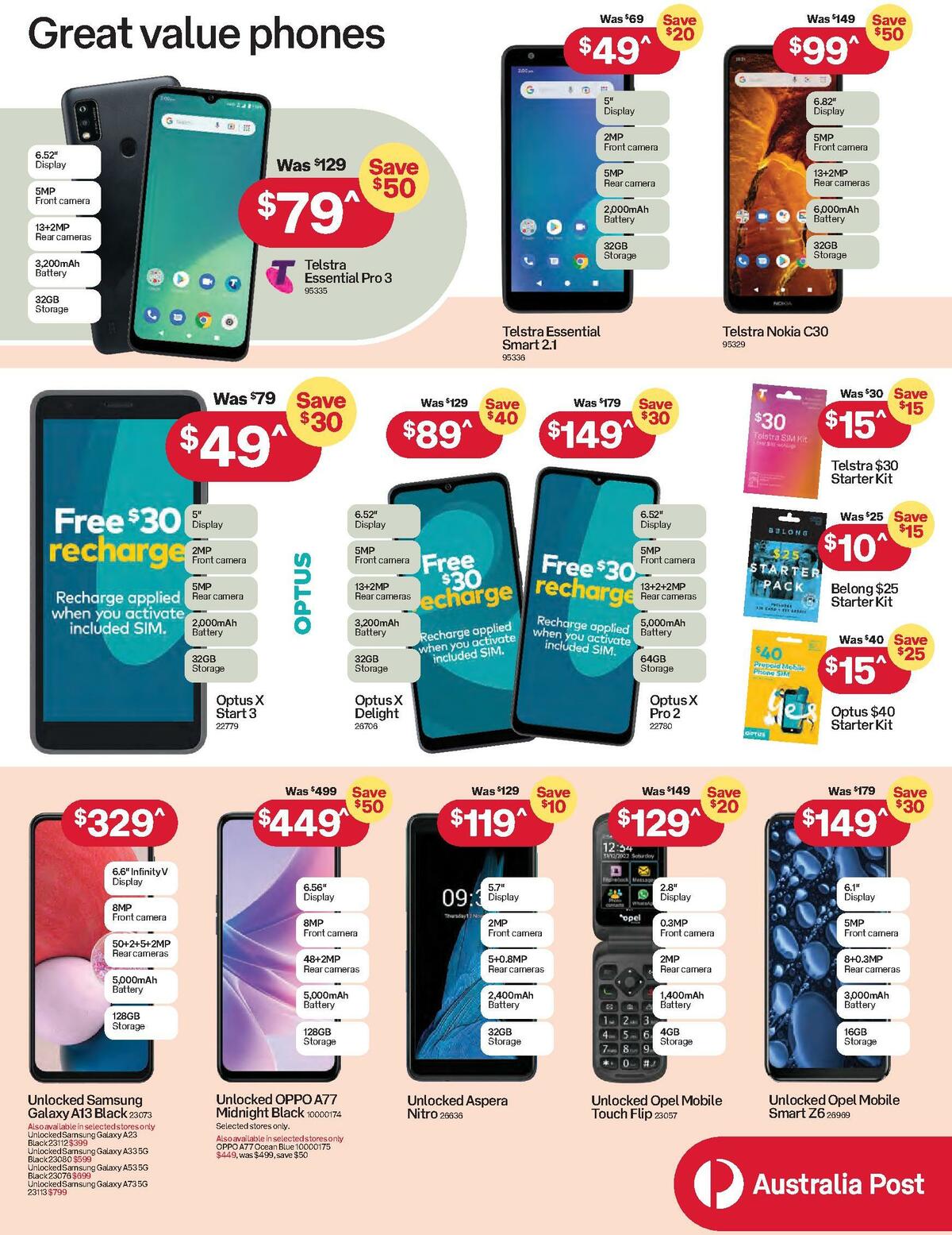 Australia Post Catalogues from 28 November