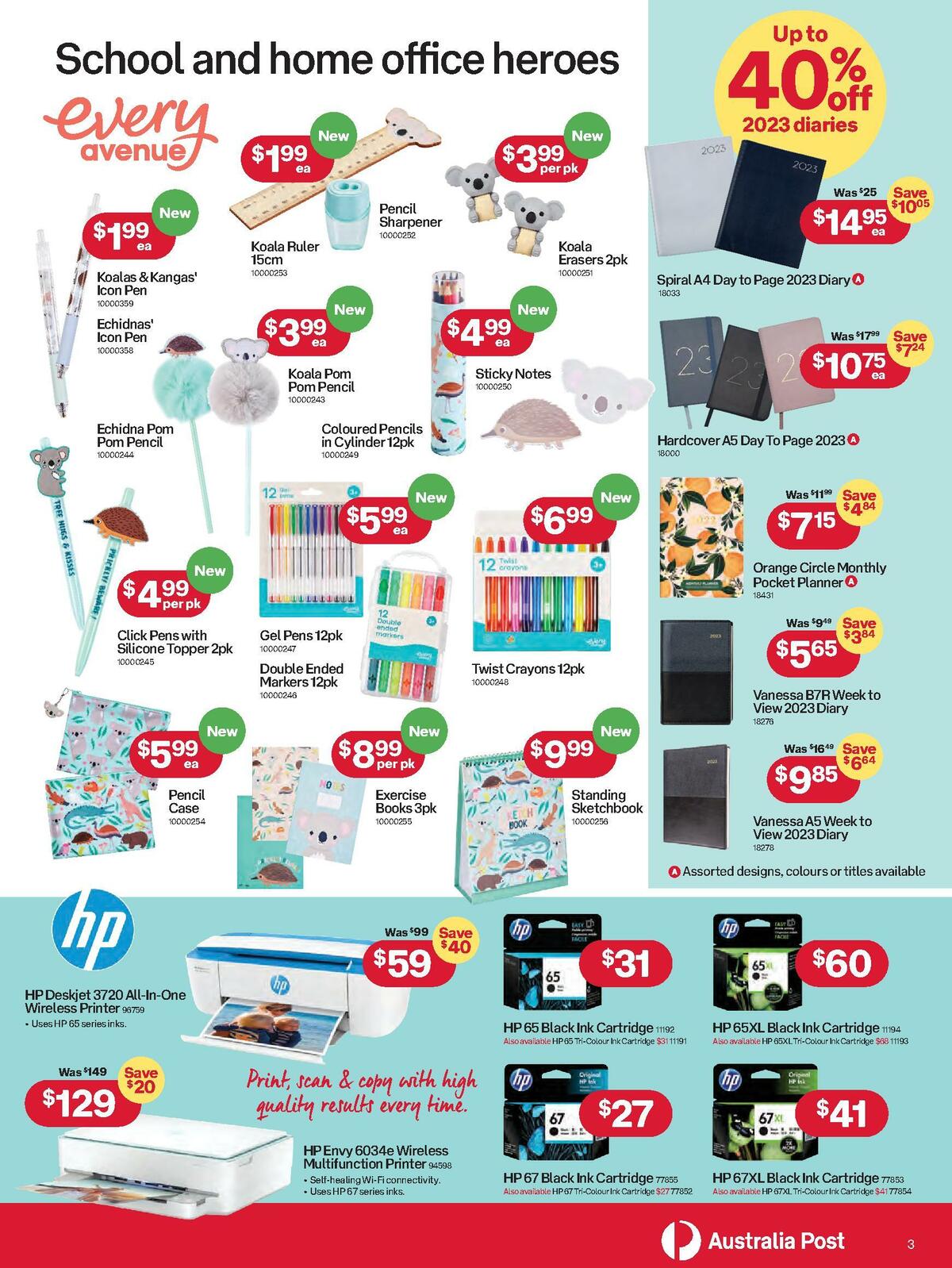 Australia Post Catalogues from 9 January