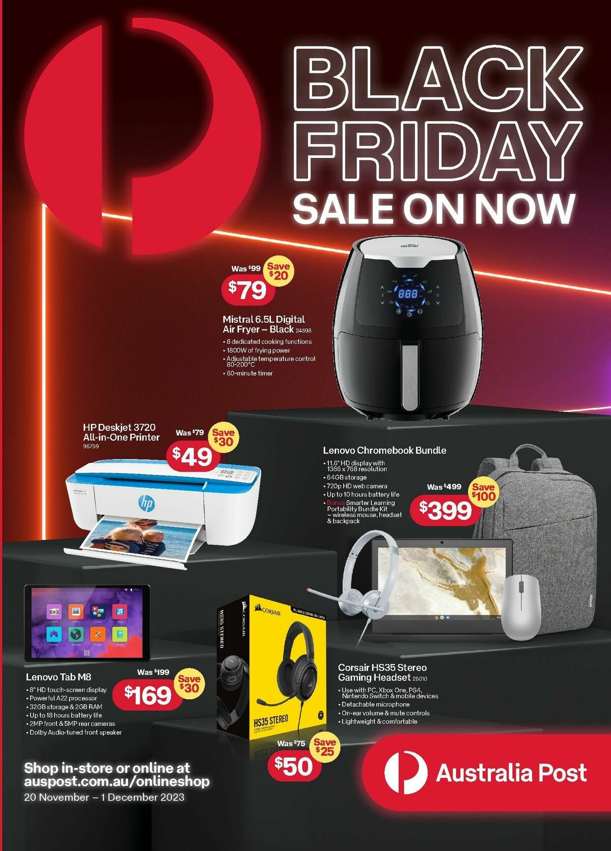 Australia Post Black Friday Catalogues from 20 November